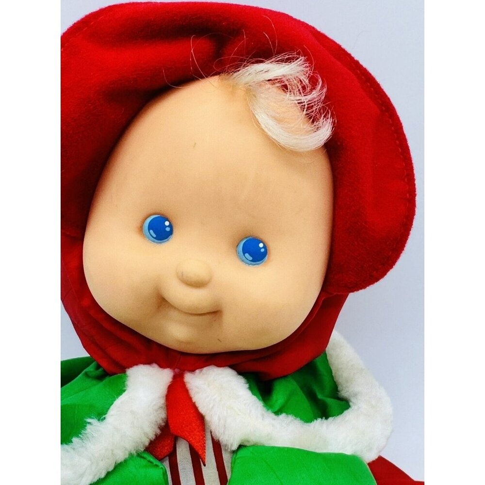 Fisher Price Puffalump Kids Christmas Girl Plush Doll Vinyl Face Vintage 1992 - Picture 2 of 6